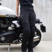 Dámské kalhoty Trilobite Parado doublelayer AAAA slim fit jeans black level 2 (prodloužené)