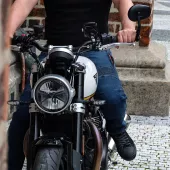 Kalhoty na moto Trilobite Parado doublelayer AAAA slim fit men blue level 2