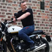 Kalhoty na moto Trilobite Parado doublelayer AAAA slim fit men blue level 2