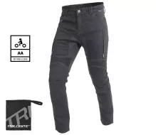 Pánské džíny na motocykl Trilobite 661 Parado skinny fit black level 2