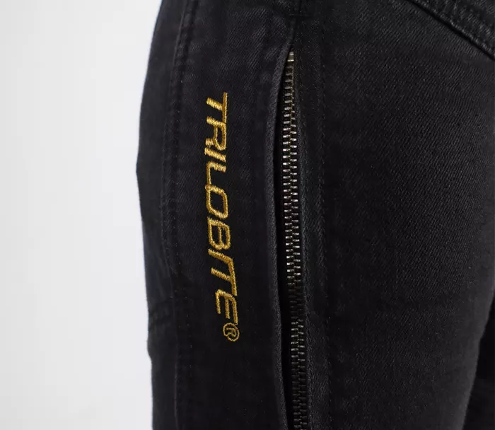 Pánské džíny na moto Trilobite Parado doublelayer AAA regular fit black level 2