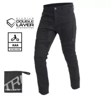 Pánské kalhoty Trilobite Parado doublelayer AAA slim fit men jeans black level 2