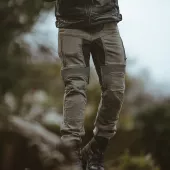 Kevlarové džíny na motorku Trilobite 661 Parado light grey SLIM