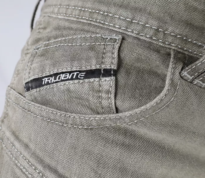 Pánské kalhoty Trilobite Parado doublelayer AAA slim fit light grey level 2 (Prodloužené)