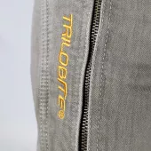 Pánské kalhoty Trilobite Parado doublelayer AAA slim fit light grey level 2 (Prodloužené)