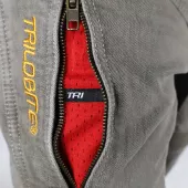 Pánské kalhoty Trilobite Parado doublelayer AAA slim fit light grey level 2 (Prodloužené)