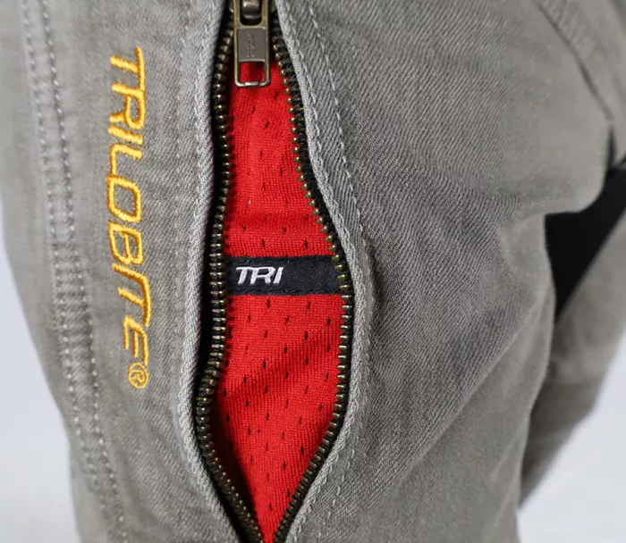 Pánské kalhoty Trilobite Parado doublelayer AAA slim fit light grey level 2 (Prodloužené)