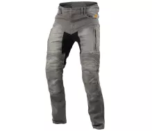 Kevlarové džíny na motorku Trilobite 661 Parado light grey SLIM