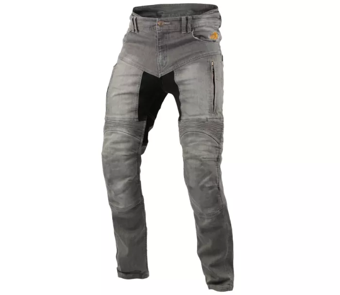 Kevlarové džíny na motorku Trilobite 661 Parado light grey SLIM