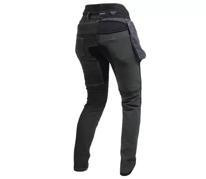 Dámské kalhoty na moto Trilobite Parado monolayer AAA slim fit jeans black