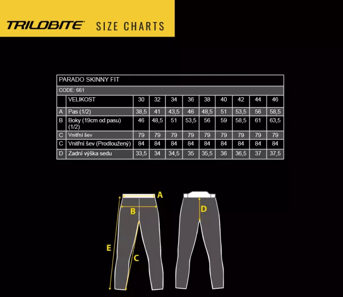 Pánské džíny na moto Trilobite 661 Parado skinny fit blue level 2