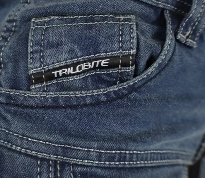 Dámské kalhoty Trilobite Parado doublelayer AAA slim fit jeans blue level 2 (Prodloužené)