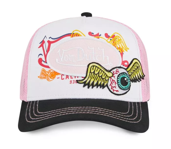 Kšiltovka Von Dutch Trucker Pat pink