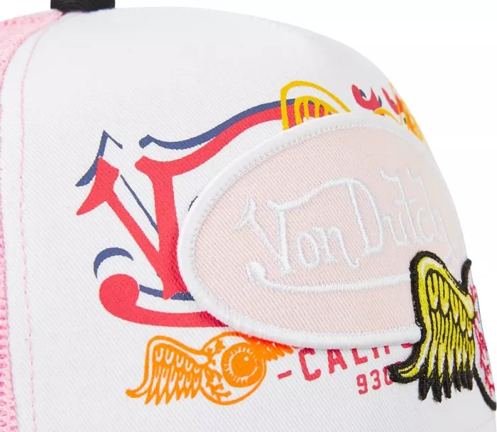 Kšiltovka Von Dutch Trucker Pat pink