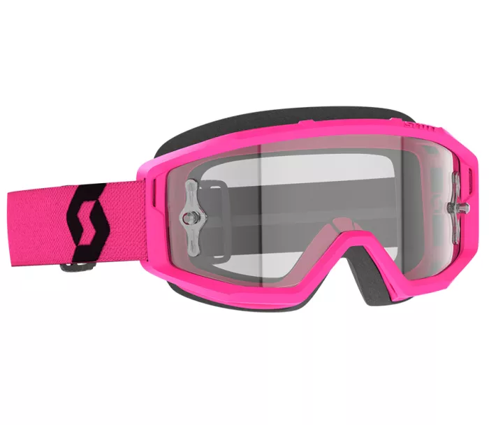 Motokrosové brýle SCOTT Primal clear pink/black clear works