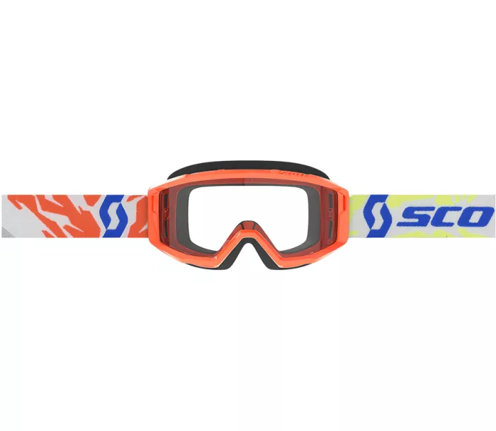 Dětské motokrosové brýle SCOTT Primal youth orange clear