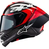 Integrální helma 2024 Alpinestars Supertech R10 Element black/carbon bright red/white gloss