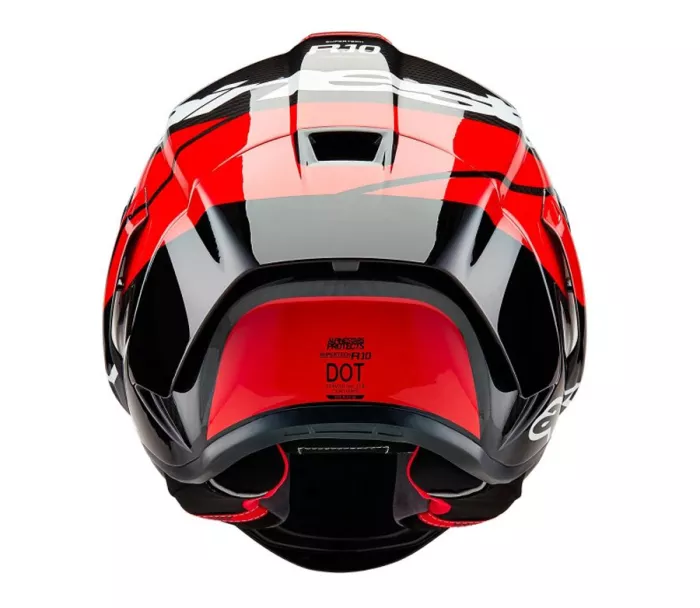 Integrální helma 2024 Alpinestars Supertech R10 Element black/carbon bright red/white gloss