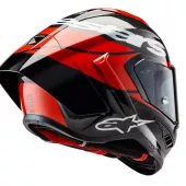 Integrální helma 2024 Alpinestars Supertech R10 Element black/carbon bright red/white gloss