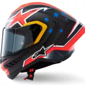 Integrální helma 2025 Alpinestars Supertech R10 Miller carbon/red matt