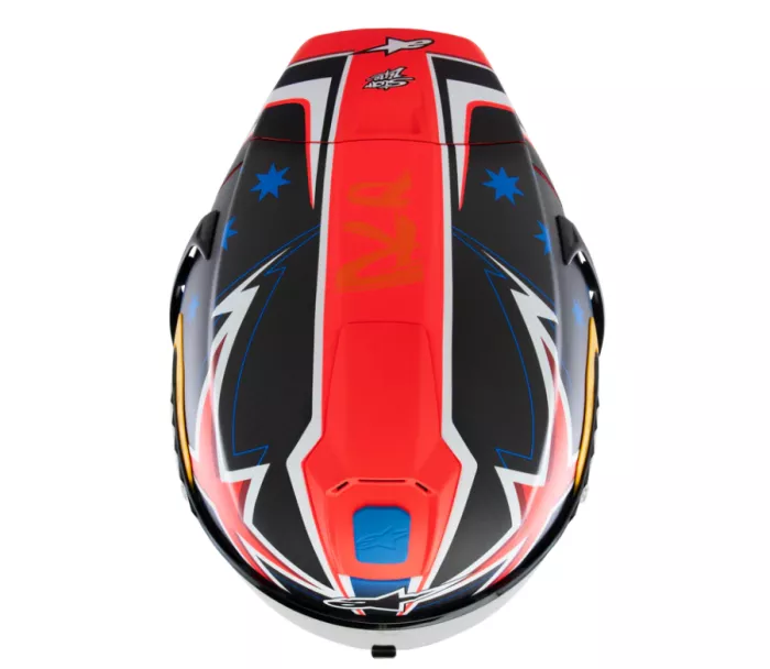 Integrální helma 2025 Alpinestars Supertech R10 Miller carbon/red matt