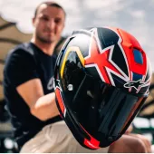 Integrální helma 2025 Alpinestars Supertech R10 Miller carbon/red matt