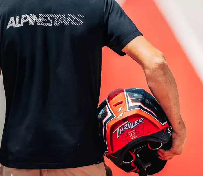Integrální helma 2025 Alpinestars Supertech R10 Miller carbon/red matt