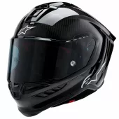 Helma na moto 2024 Alpinestars Supertech R10 Solid black carbon matt/glossy