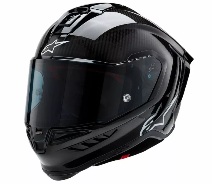 Helma na moto 2024 Alpinestars Supertech R10 Solid black carbon matt/glossy