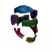 Helma na moto 2024 Alpinestars Supertech R10 Solid black carbon matt/glossy