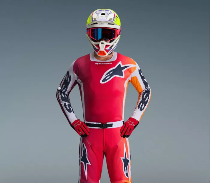 Motokrosový dres 2026 Alpinestars Racer Portl red/grey