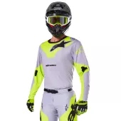 Motokrosový dres 2025 Alpinestars Racer Veil grey/yellow fluo