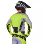 Motokrosový dres 2025 Alpinestars Racer Veil grey/yellow fluo