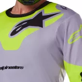 Motokrosový dres 2025 Alpinestars Racer Veil grey/yellow fluo