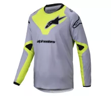 Dětský dres 2025 Alpinestars Racer Veil grey/yellow fluo