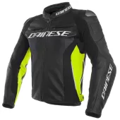 Bunda na motorku Dainese RACING 3 black/fluo yellow