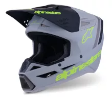 MX helma 2026 Alpinestars SM3 Radium grey/black/yellow matt