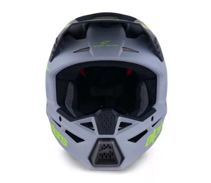 MX helma 2026 Alpinestars SM3 Radium grey/black/yellow matt