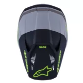 MX helma 2026 Alpinestars SM3 Radium grey/black/yellow matt