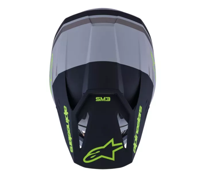 MX helma 2026 Alpinestars SM3 Radium grey/black/yellow matt