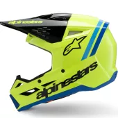 Dětská helma 2026 Alpinestars SM3 Youth Radium yellow/black/blue glossy