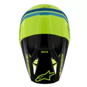 Dětská helma 2026 Alpinestars SM3 Youth Radium yellow/black/blue glossy