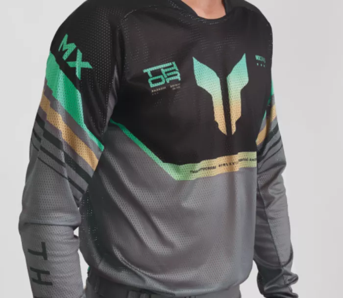 Pánský dres Thor Launchmode Vented Raptor black/charcoal