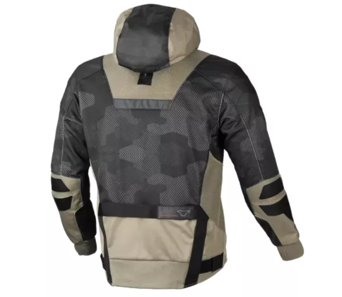 Bunda na motorku Macna Rebelite Black Grey Camo/Taupe