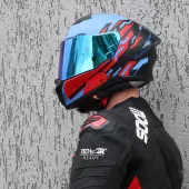 Integrální přilba XRC Recon red/blue/blk