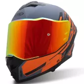 Helma na moto XRC Recon dark grey/blk/orange