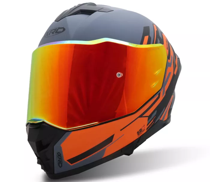 Helma na moto XRC Recon dark grey/blk/orange