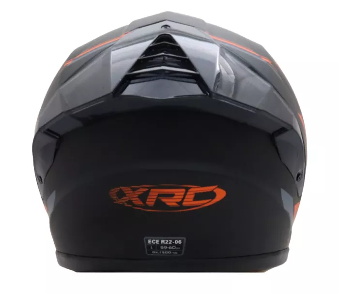 Helma na moto XRC Recon dark grey/blk/orange