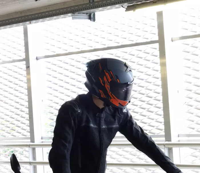 Helma na moto XRC Recon dark grey/blk/orange