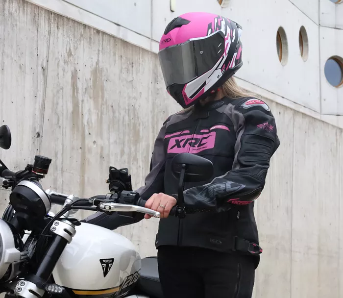 Helma na moto XRC Recon pink/blk/wht